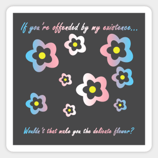 Delicate Flower - Trans Sticker